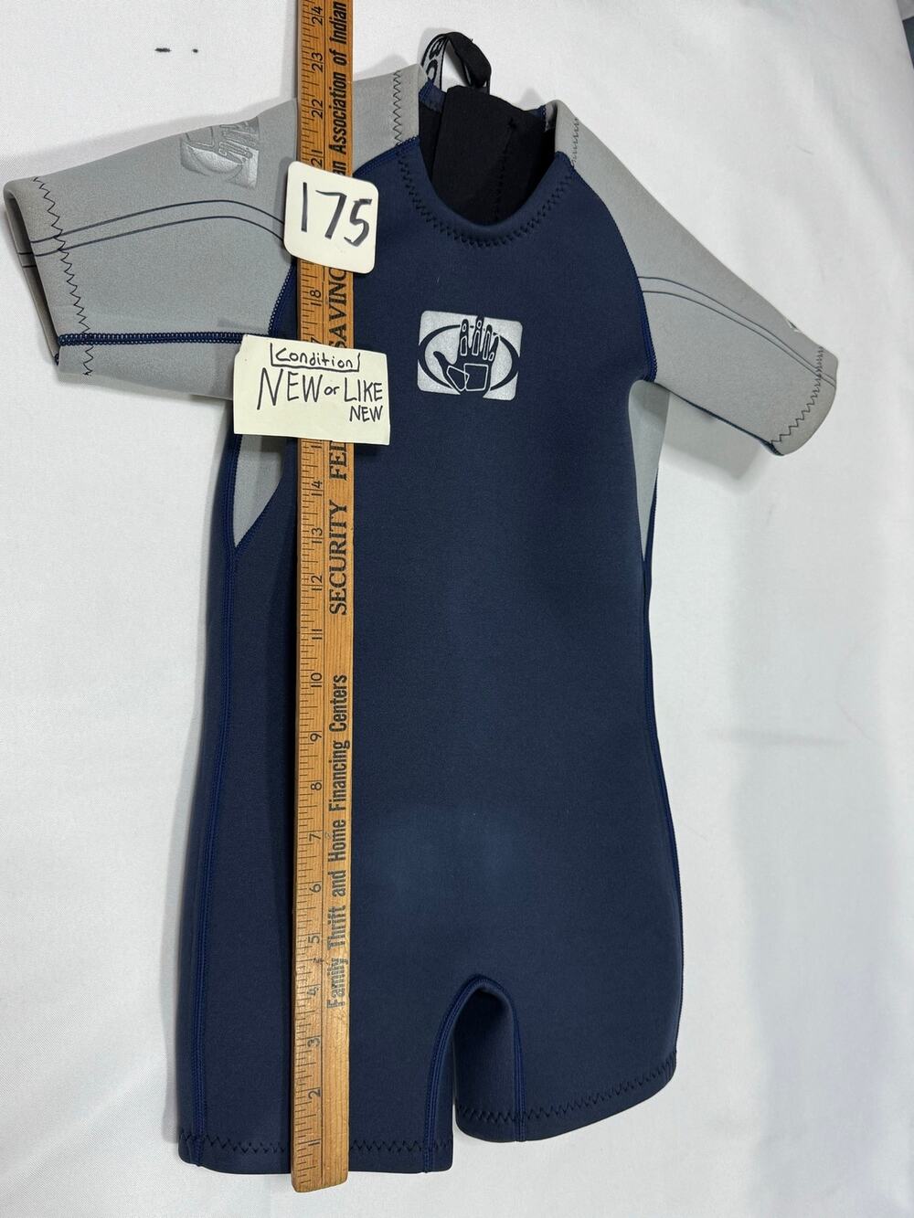 Body Glove Youth Short Sleeve Wetsuit Blue Gray Size C3